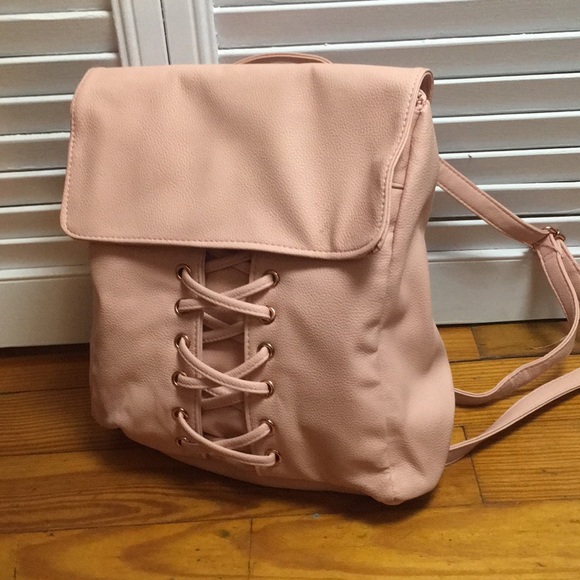 Charlotte Russe Handbags - Charlotte Russe Pink Mini Backpack